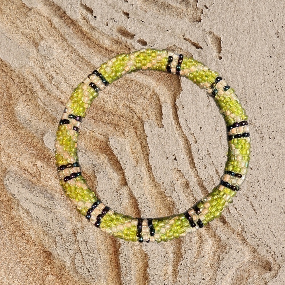 Nepal Beaded Roll On Bracelet